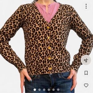 Kate Spade Leopard Print Cardigan (Size M)